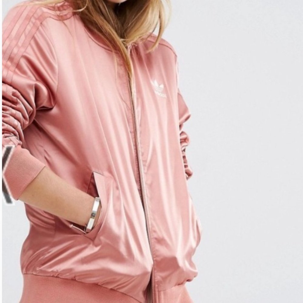 Vintage Adidas Bomber in Salmon